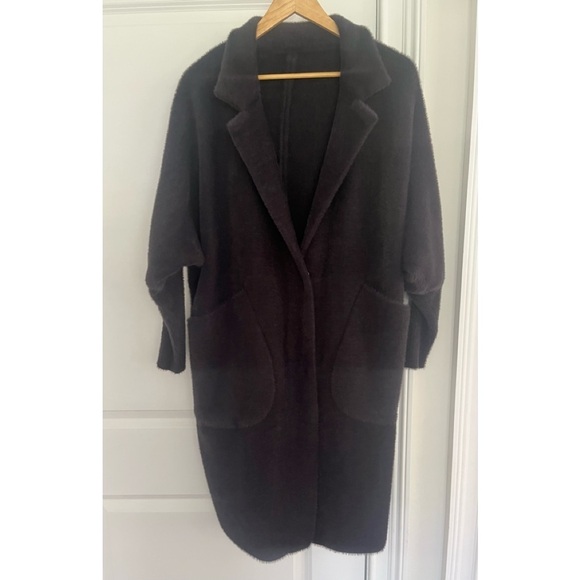 women’s coat sz. M/L eggplant